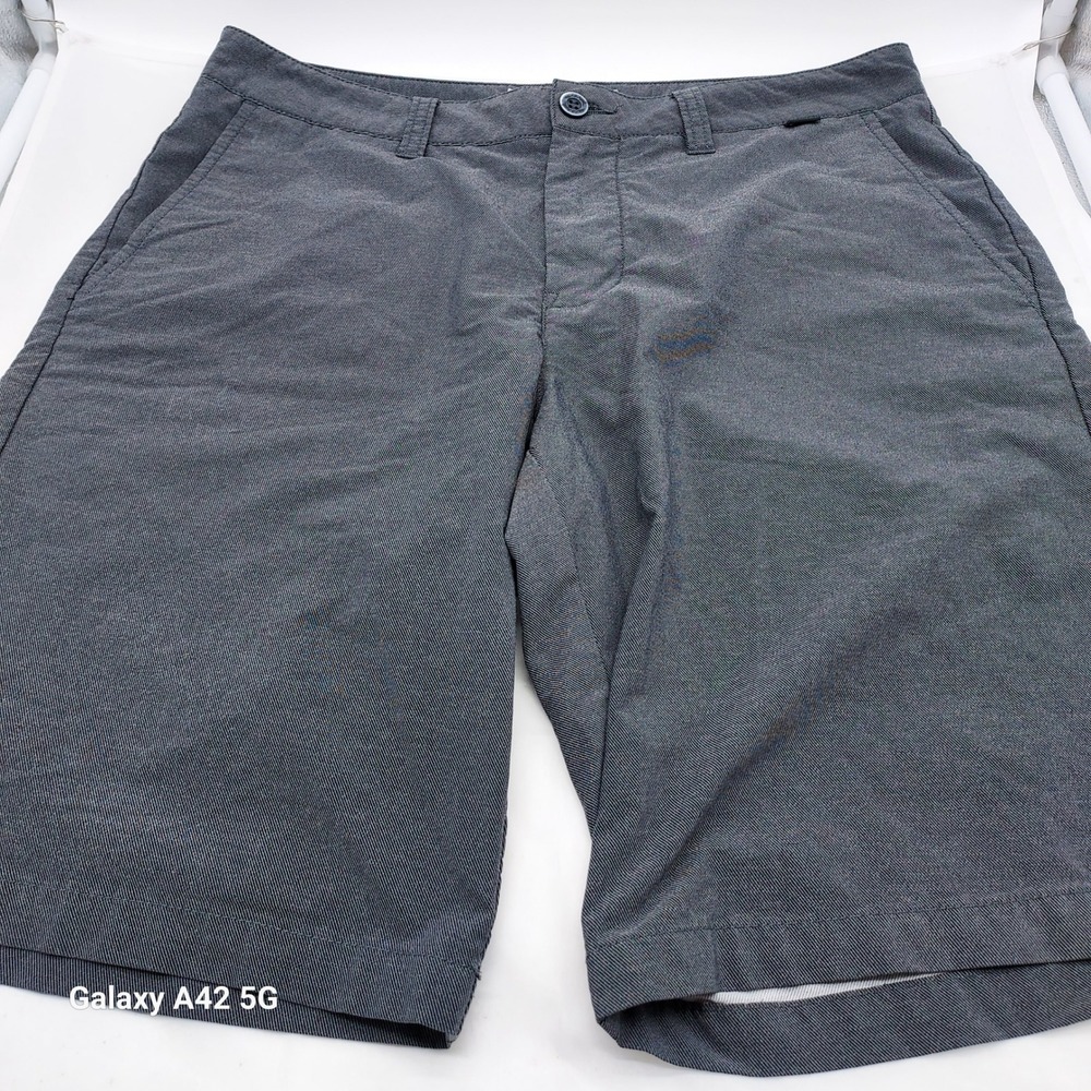 TravisMathew Beck Golf‎ Shorts Mens 32 Grey Micro Stripe Performance Stretch